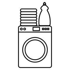 Wall Mural - wash machine laundry service vector illustration design