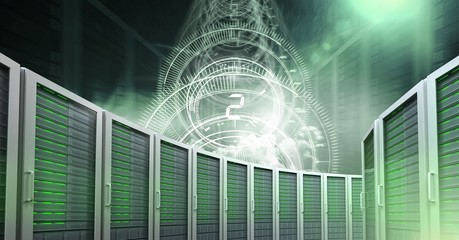 Poster - Computer servers and technology information interface