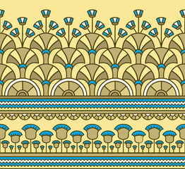 Egyptian ornament.Egyptian pattern. Seamless pattern in Egyptian style. Vector illustration