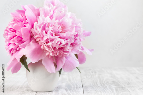 Photo  Picture with peonies