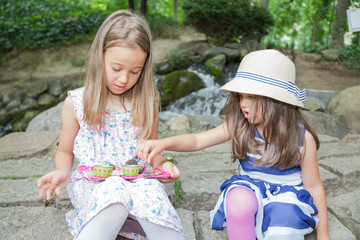  Little Girls in Nature