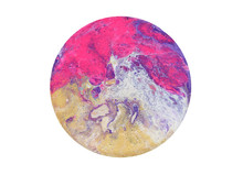 Acrylic Circle Blots. Abstract Background. Marble Texture.