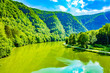 Scenic river Meuse, Les Dames de Meuse, French Ardennes, Region Grand Est, Champagne-Ardenne, France