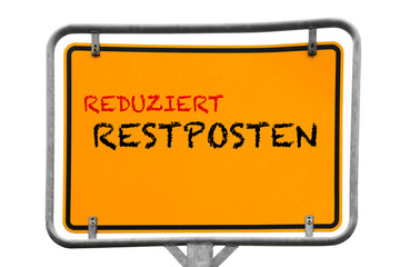 Canvas Print - Restposten Wegweiser