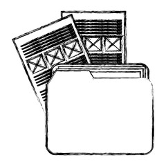 Poster - file folder with documents