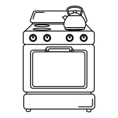 Wall Mural - kitchen oven appliance icon