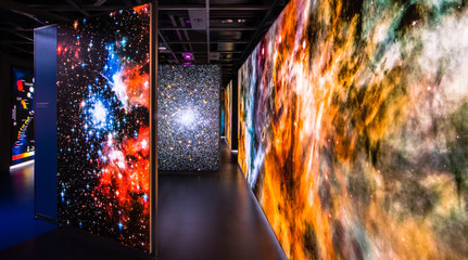 the exhibition of breathtaking space images
