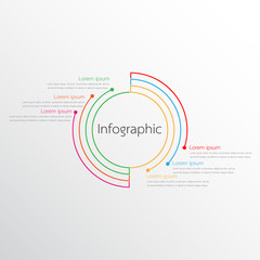 Poster - Vector infographic templates used for detailed reports. All 6 topics.