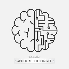 artificial intelligence icon design.