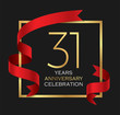31st years anniversary celebration background