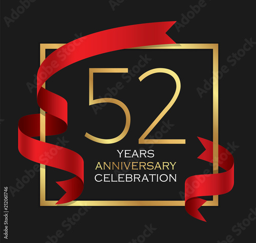 Fotografia 52nd years anniversary celebration background