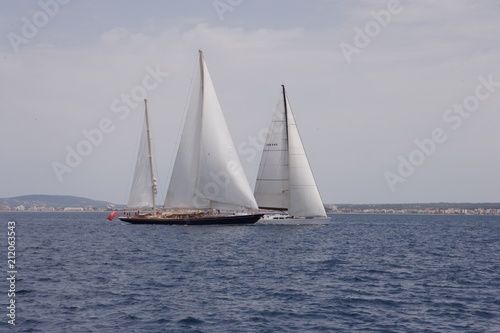 Sailing. Sailingship. Superyacht at sea.  © A