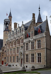 A Gothic building in Bruges