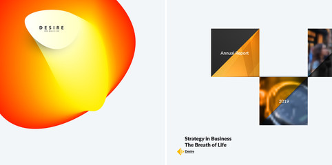 Poster - Set of modern design abstract templates. Creative business background with colourful fluid gradient shapes for promotion, banner, brand printing, business, decoration, branding