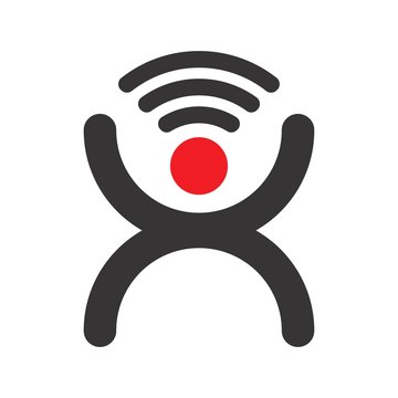 Signal logo. Communication icon. Connection symbol. Vector eps 08.