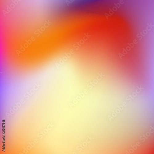 Blurred Vector Multicolored Background Smooth Yellow Orange Red Purple Gradient Abstract Big Stains Template With Text Place For Creative Design Eps 10 Illustration Stock Vector Adobe Stock