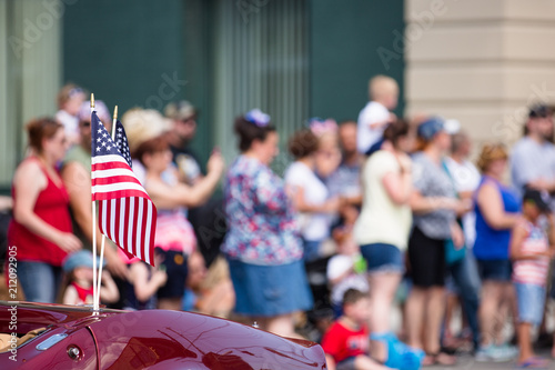 Fotomural American Flag, Fourth of July Parade