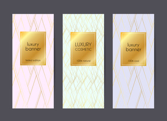Wall Mural - luxury banners. premium package vector templates