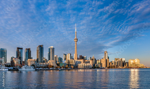 Zdjęcie XXL Toronto pejzaż z wysp o zmierzchu.