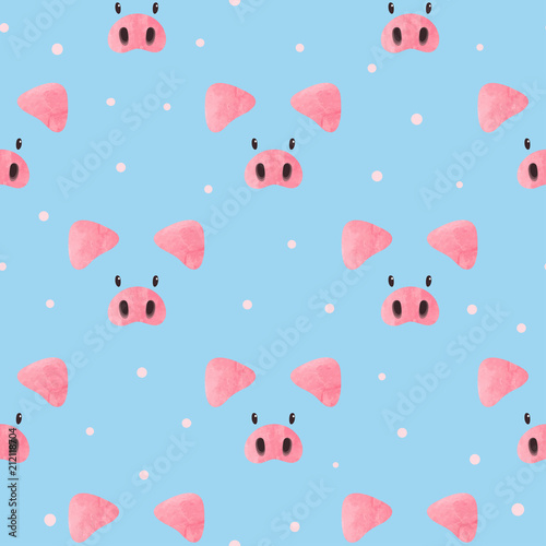 Seamless pattern with cute ...