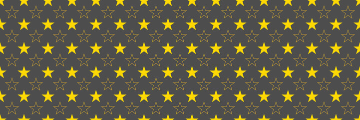 Poster - horizontal gold stars for pattern and background,vector illustration