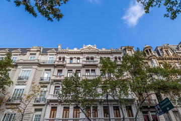 Wall Mural - Buildings at Avenida de Mayo - Buenos Aires, Argentina