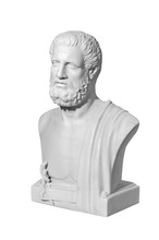 Marble Statue Of A Man On A White Background