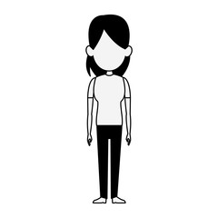 Woman cartoon isolated vector illustration graphic design