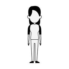 Woman cartoon isolated vector illustration graphic design