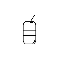 Poster - can of Coke icon. Element of drinks icon for mobile concept and web apps. Thin line can of Coke icon can be used for web and mobile. Premium icon