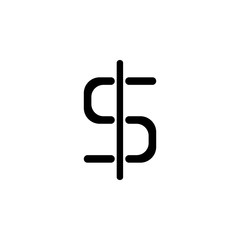 Poster - dollar sign icon. Element of banking and finance icon for mobile concept and web apps. Glyph style dollar sign icon can be used for web and mobile. Premium icon
