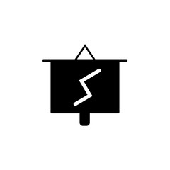 Aufkleber - chart presentation icon. Element of banking and finance icon for mobile concept and web apps. Glyph style chart presentation icon can be used for web and mobile. Premium icon
