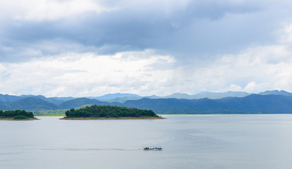 Landscape at Kaeng Krachan Dam, Kaeng Krachan National Park Thailand