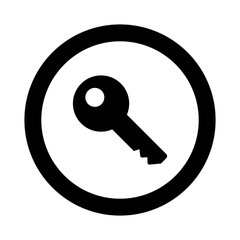 key icon outline vector