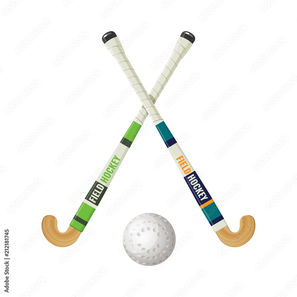 Photo Art Print Field Hockey Equipment And Small Ball Vector Photo Art Print Field Hockey Equipment And Small Ball Vector Ilration Abposters Com