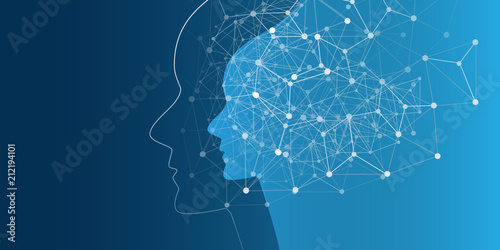 Fotografie, Obraz Machine Learning, Artificial Intelligence, Cloud Computing, Automated Support As