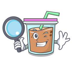 Sticker - Detective bubble tea character cartoon