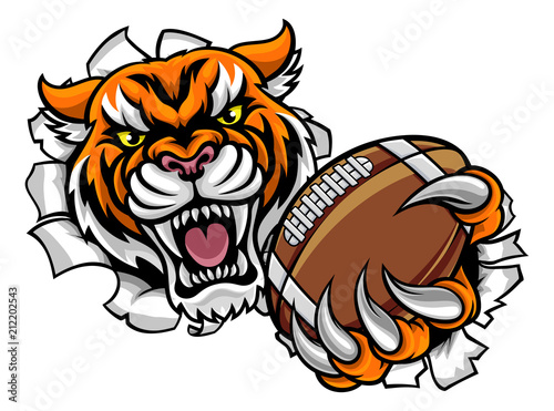 Tiger American Football Bal...