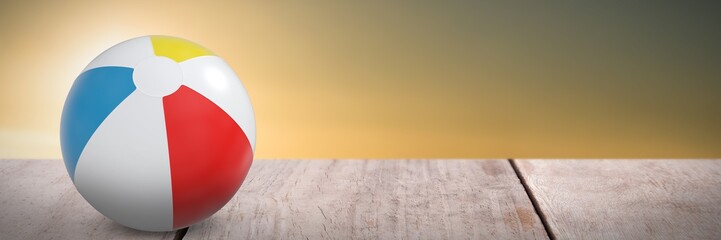 Poster - Composite image of colorful ball