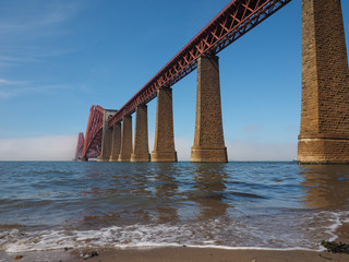 Wall Mural - Forth Bridge over Firth of Forth in Edinburgh