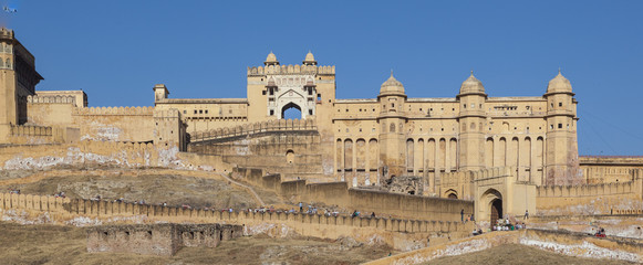 beautiful Amber Fort in Jaipur, India