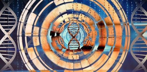Poster - Composite image of black and white fusion
