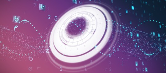 Poster - Composite image of black and white circles