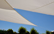 blue sky and clear awning for the sun