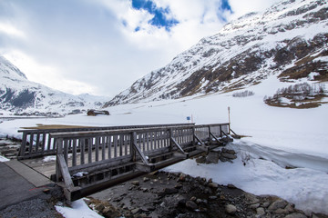 Wall Mural - Beautiful alpine landscape