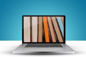 Poster - Composite image of laptop with with screen