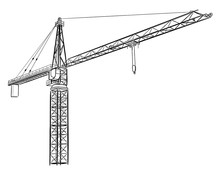 Tower Construction Crane.