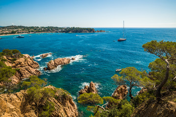 Wall Mural - Beautiful coastline in Spain, Costa Brava