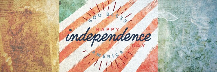 Poster - Composite image of happy independence day