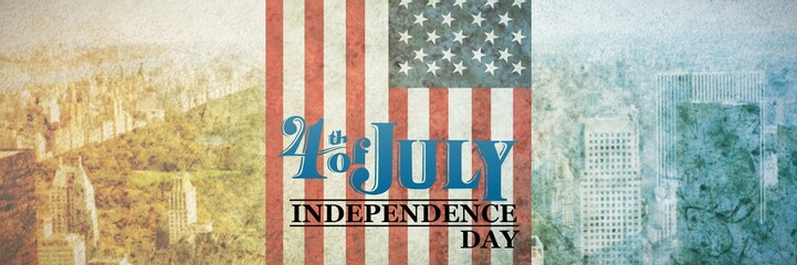 Poster - Composite image of independence day graphic